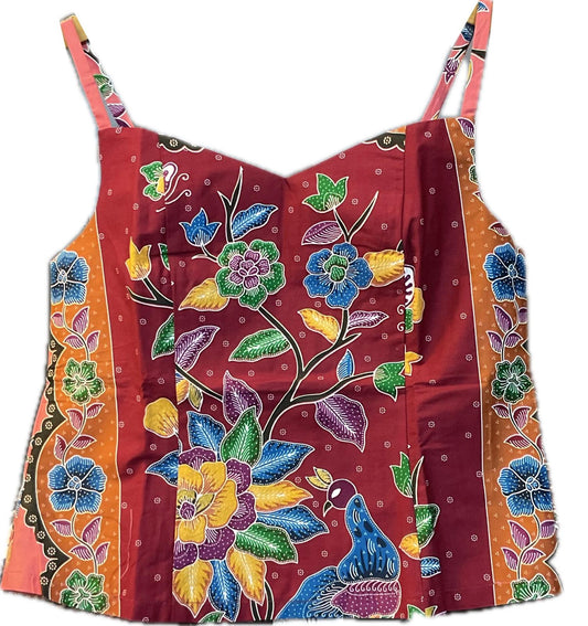 Ladies Batik Top LBT-L-PINK-C1110012