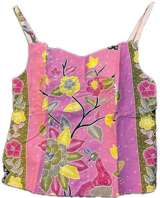 Ladies Batik Top LBT-L-PINK-C111009