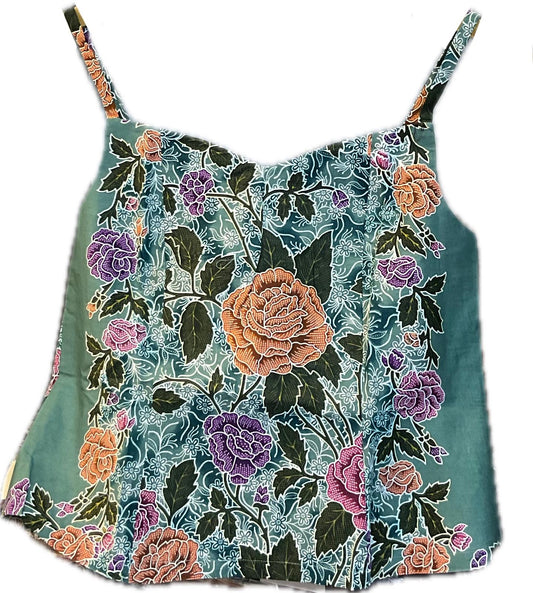 Ladies Batik Top LBT-L-GREEN-C1110010