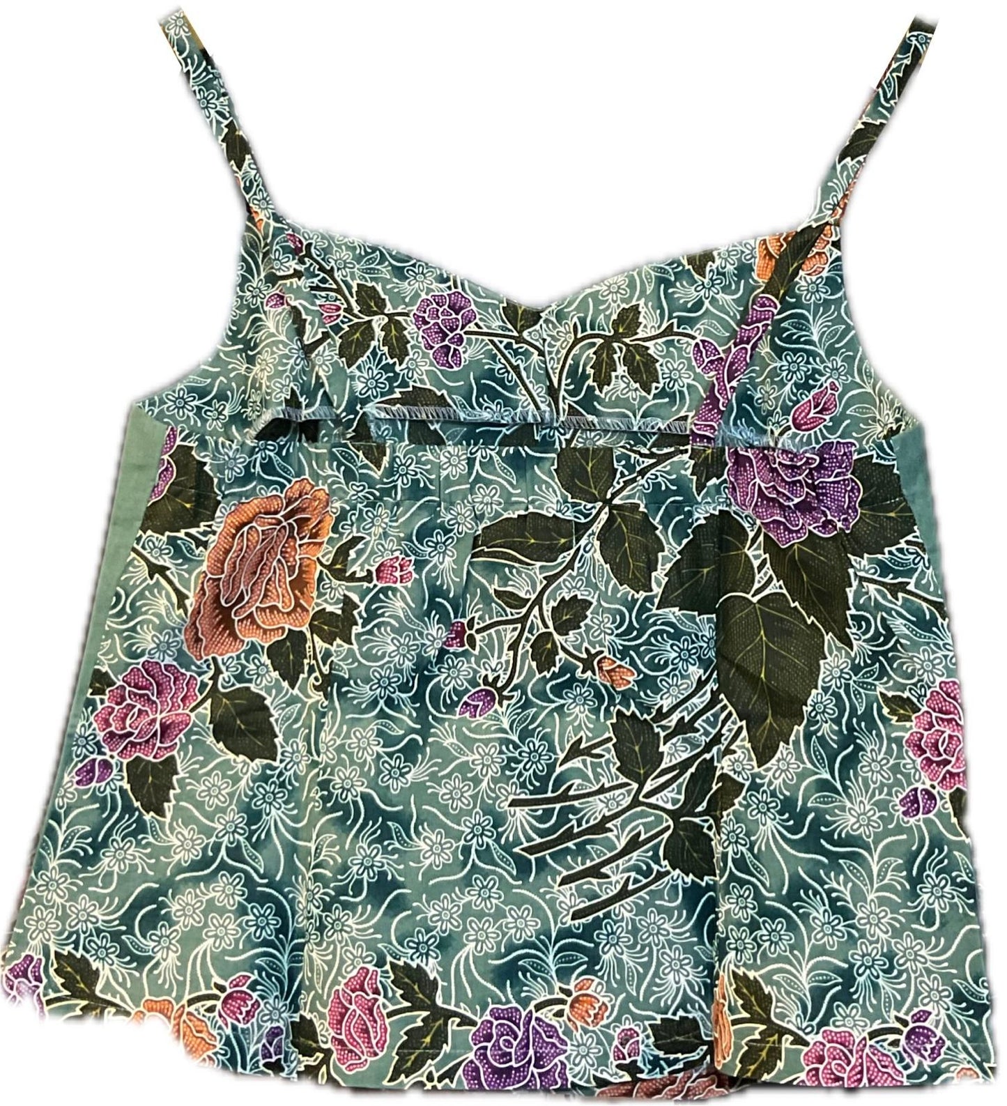 Ladies Batik Top LBT-L-GREEN-C1110010