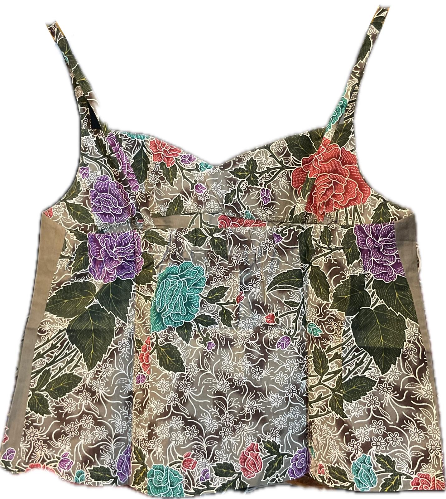 Ladies Batik Top LBT-2XL-GREY-C11111004
