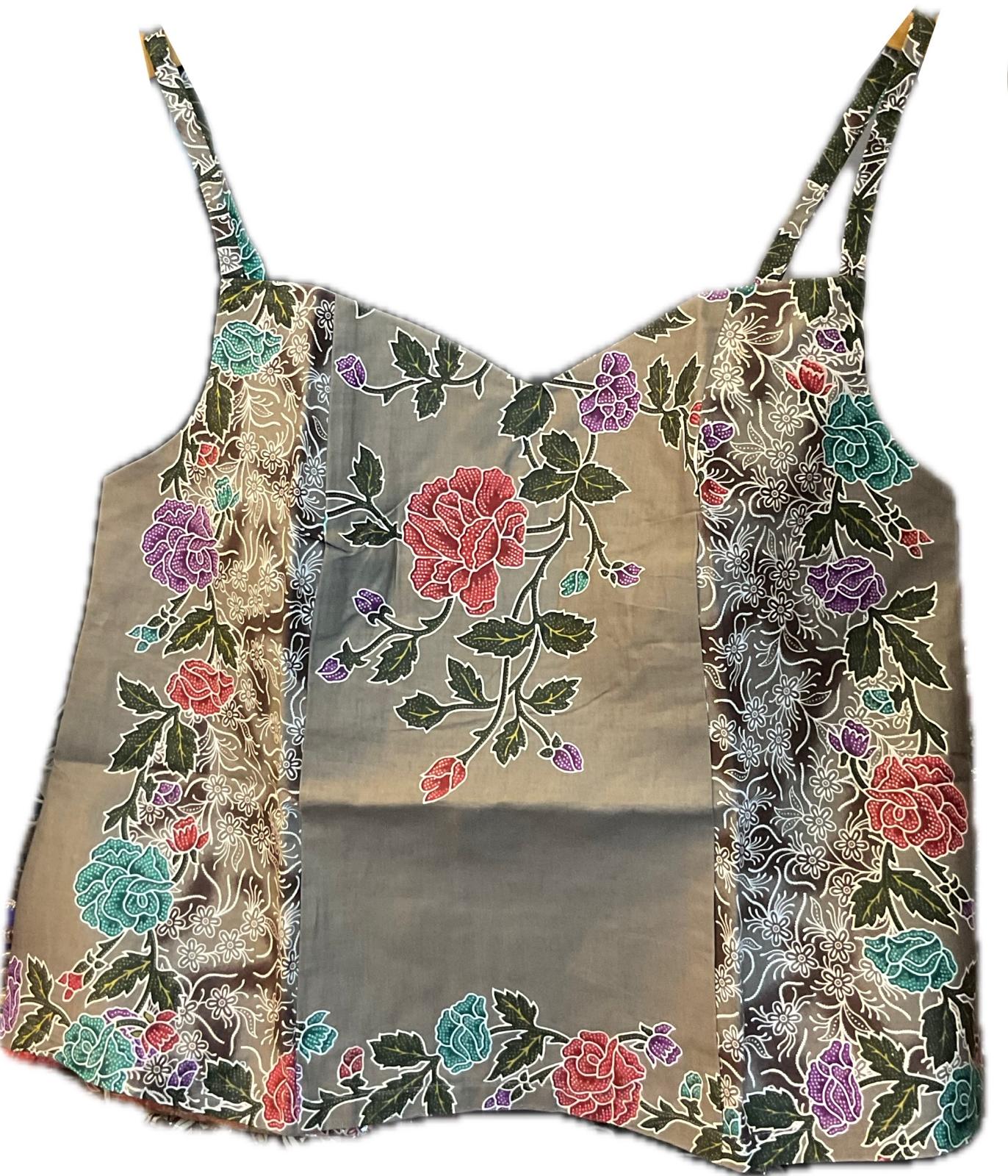 Ladies Batik Top LBT-2XL-GREY-C11111004