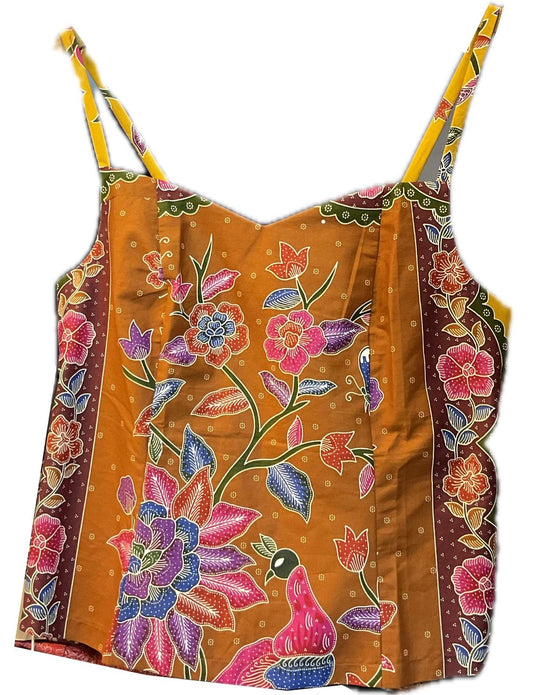 Ladies Batik Top LBT-XL-YELLOW-C1111002