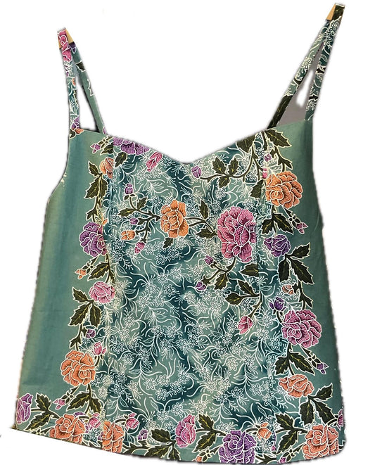 Ladies Batik Top LBT-2XL-GREEN-C11111002