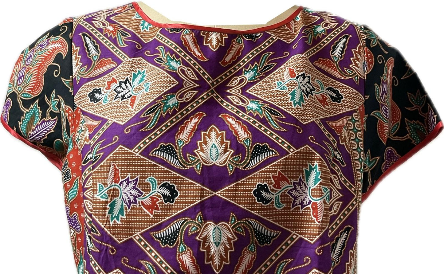Ladies Batik Top LBT-L-RED-E111003