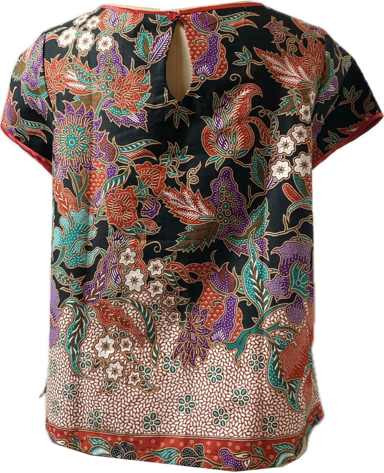 Ladies Batik Top LBT-L-RED-E111003