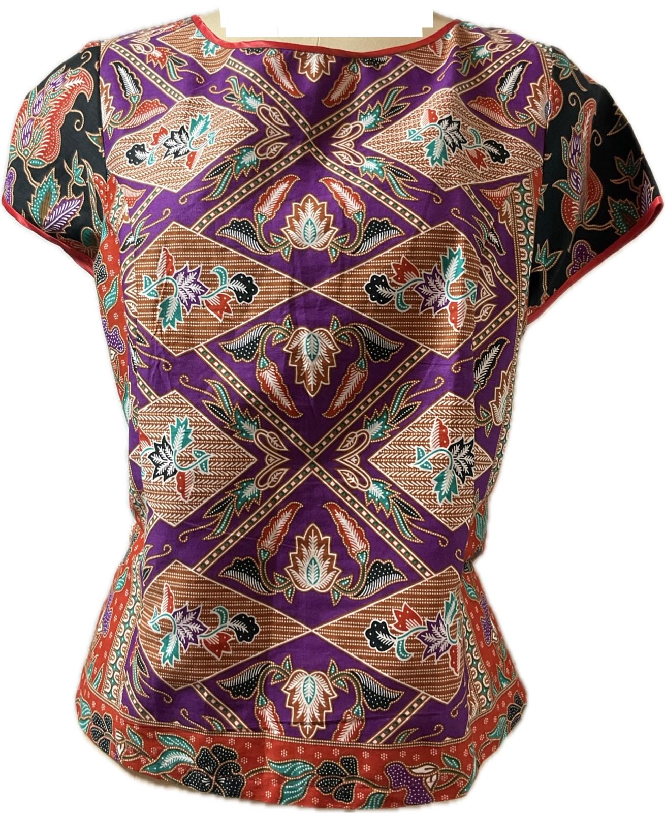 Ladies Batik Top LBT-L-RED-E111003