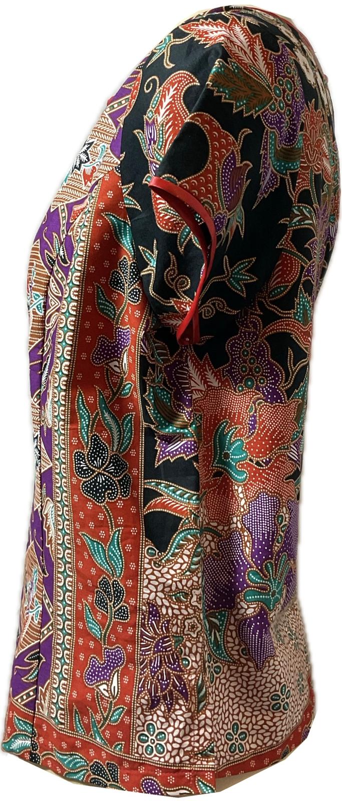 Ladies Batik Top LBT-L-RED-E111003