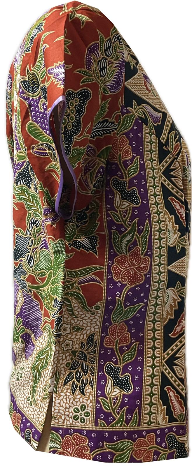 Ladies Batik Top LBT-XL-PURPLE-E1111002