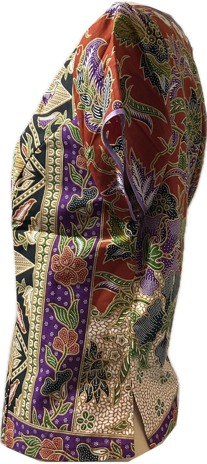 Ladies Batik Top LBT-XL-PURPLE-E1111001