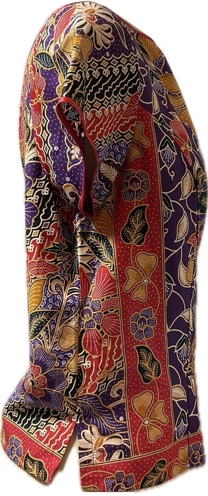 Ladies Batik Top LBT-L-RED-E111002