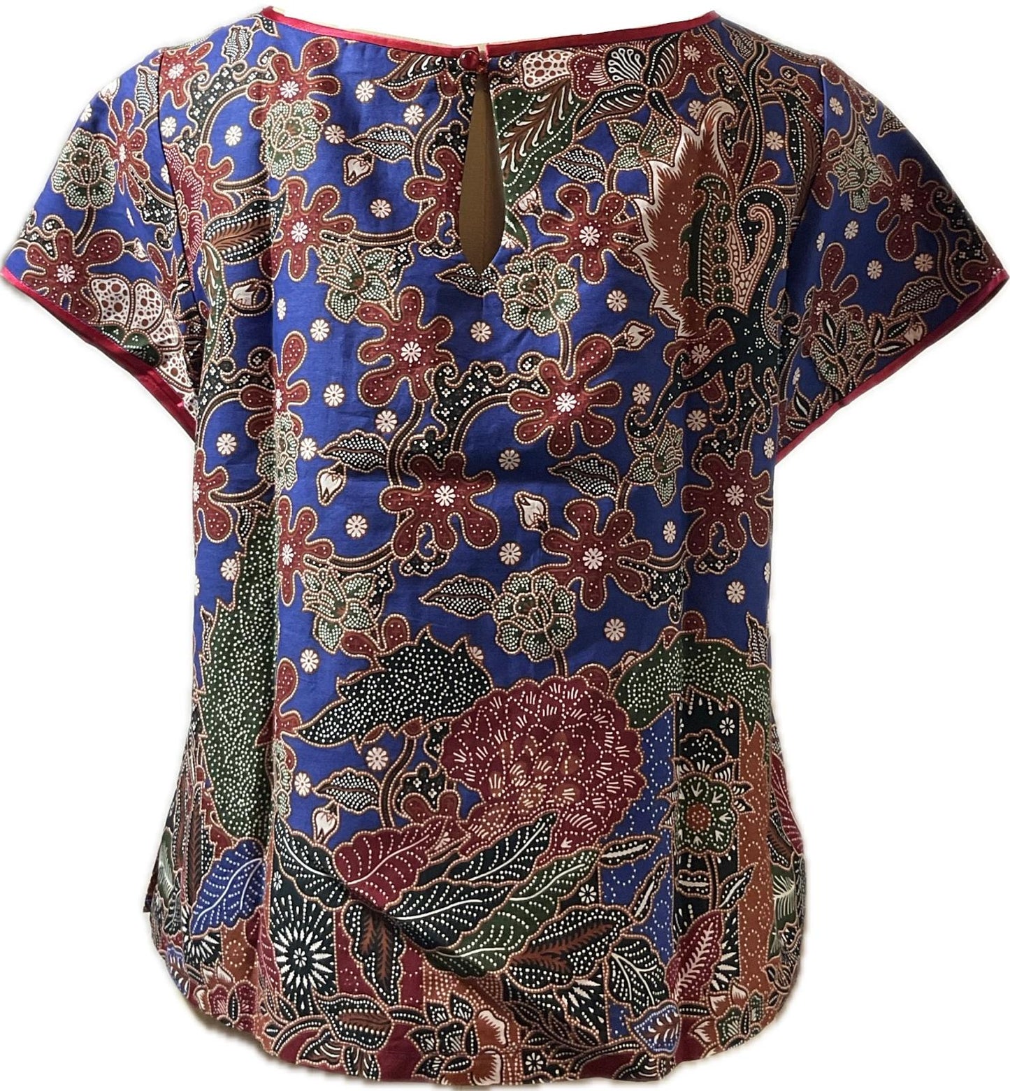 Ladies Batik Top LBT-XL-RED-E1111003