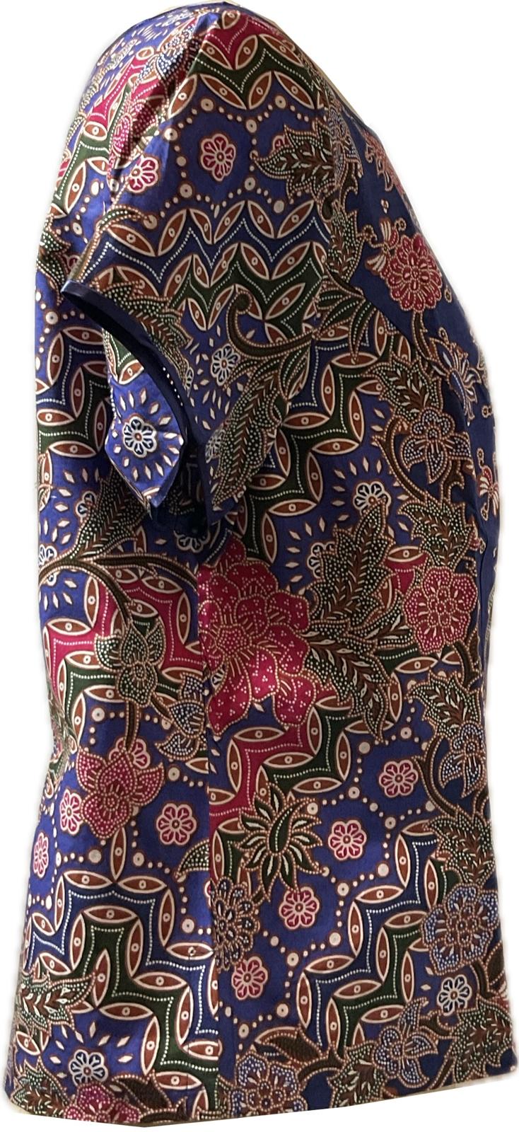 Ladies Batik Top LBT-XL-BLUE-E1111004