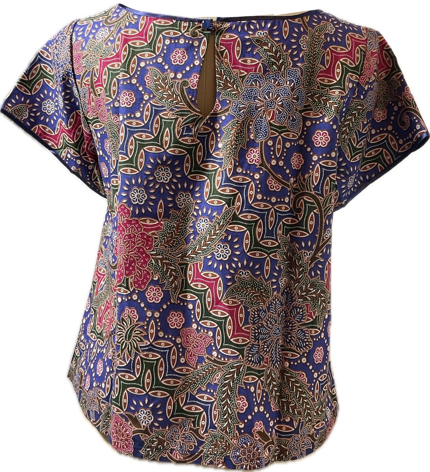 Ladies Batik Top LBT-XL-BLUE-E1111004