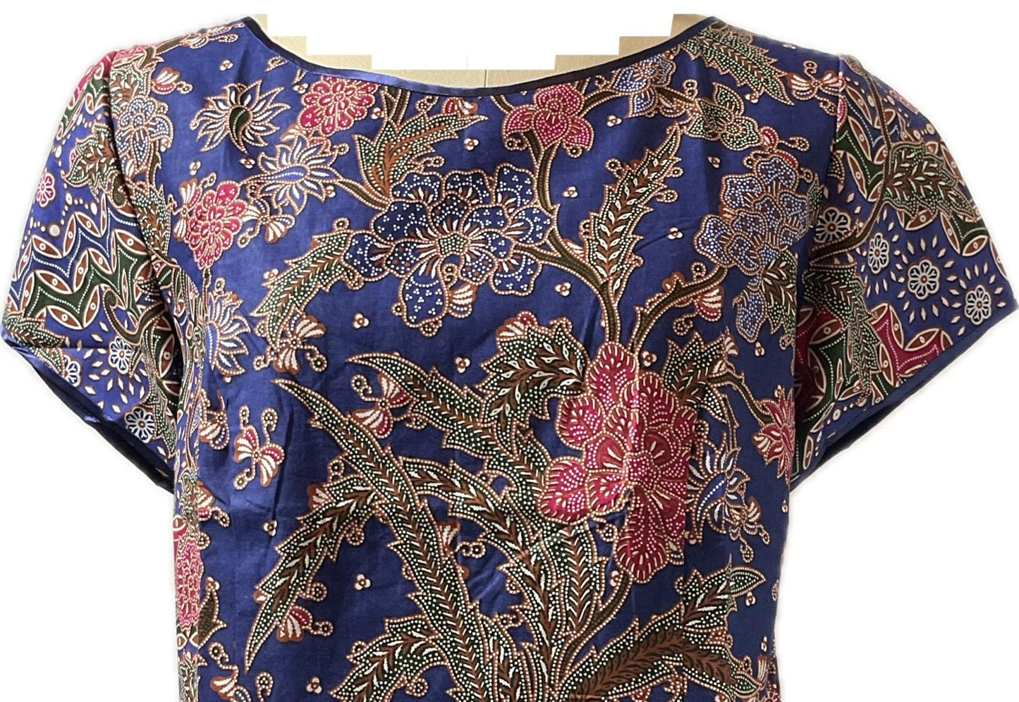 Ladies Batik Top LBT-XL-BLUE-E1111004