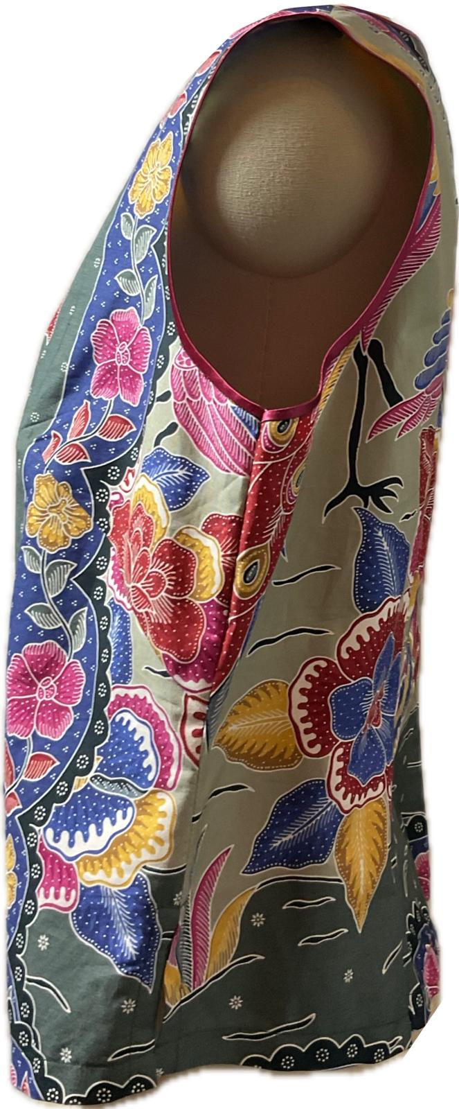 Ladies Batik Top LBT-XXL-RED-F11111002