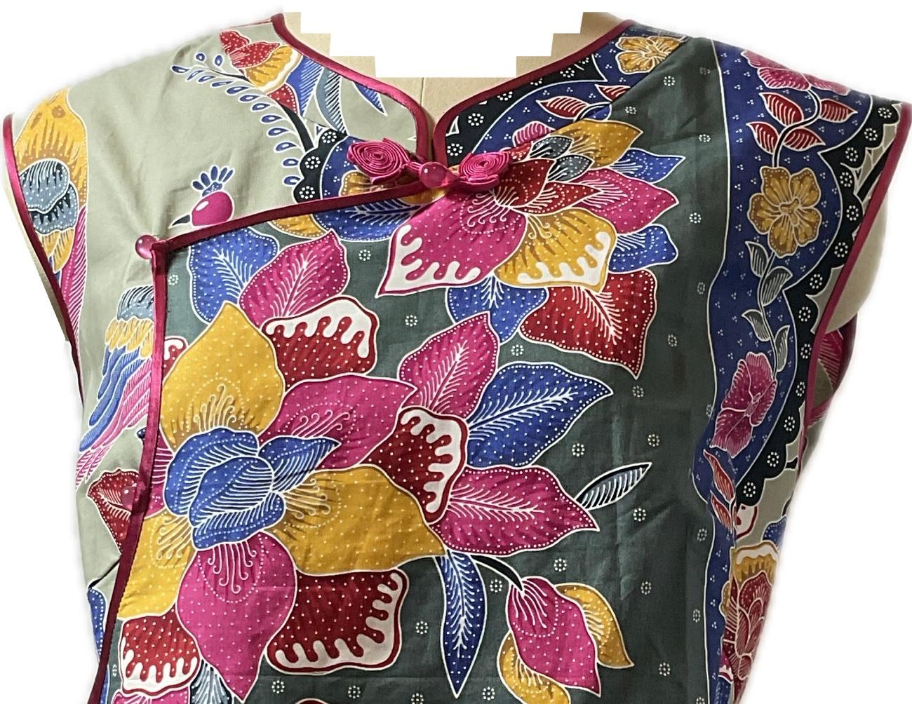 Ladies Batik Top LBT-XXL-RED-F11111002