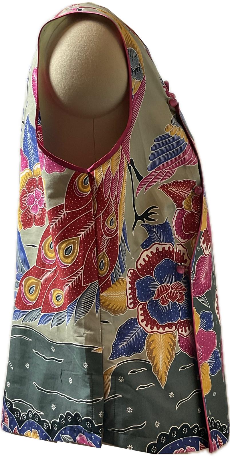 Ladies Batik Top LBT-XXL-RED-F11111002