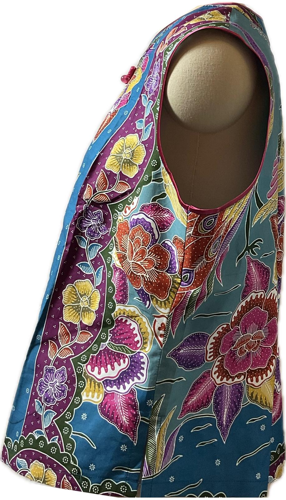 Ladies Batik Top LBT-XXL-RED-F11111003