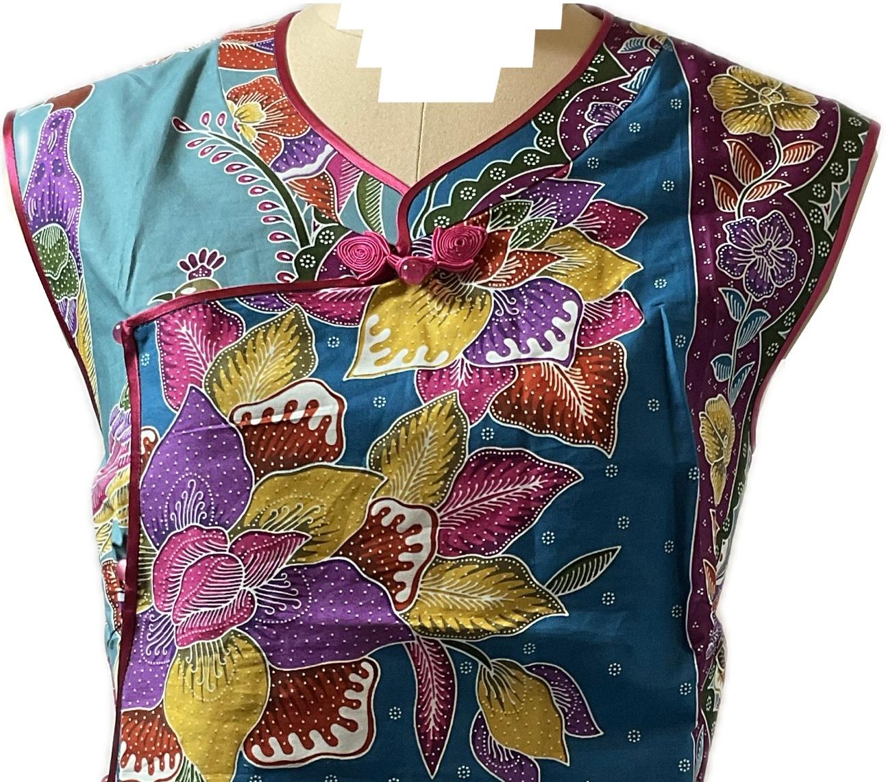 Ladies Batik Top LBT-XXL-RED-F11111003