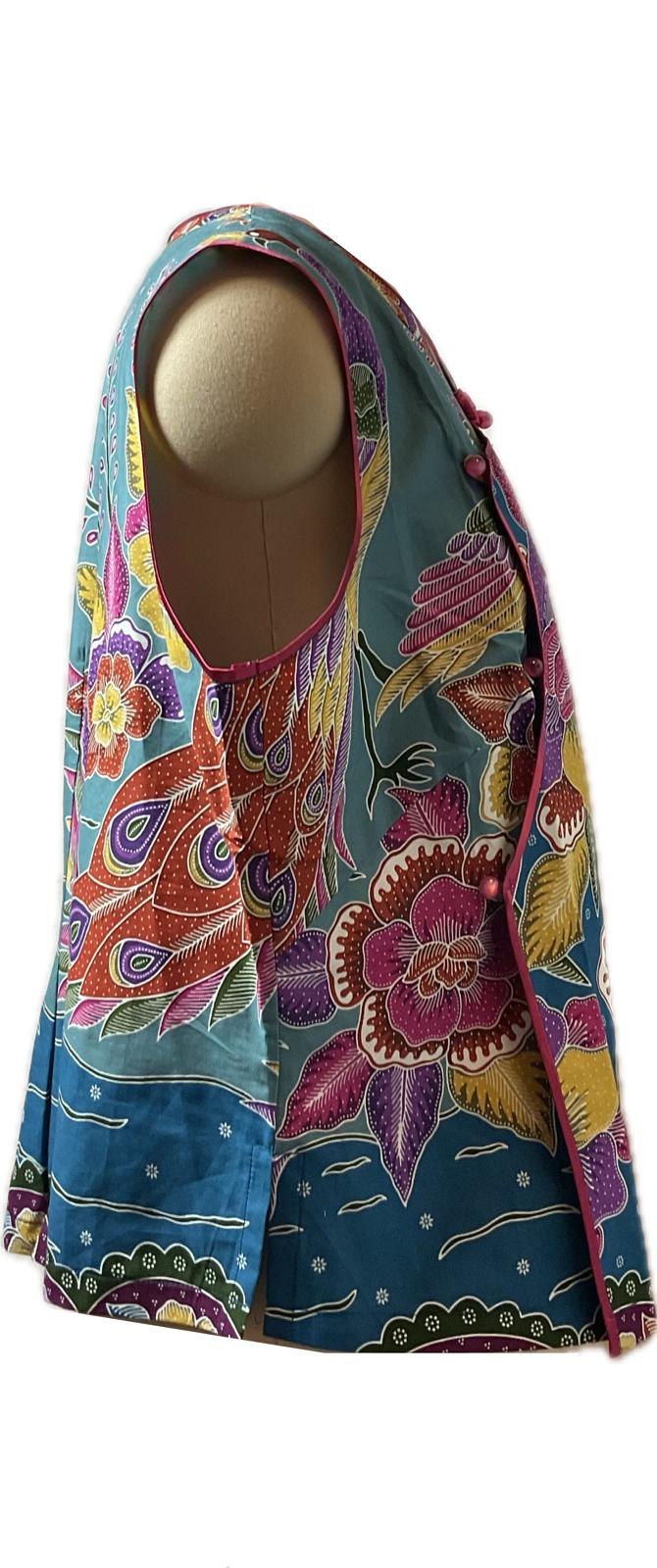 Ladies Batik Top LBT-XXL-RED-F11111003