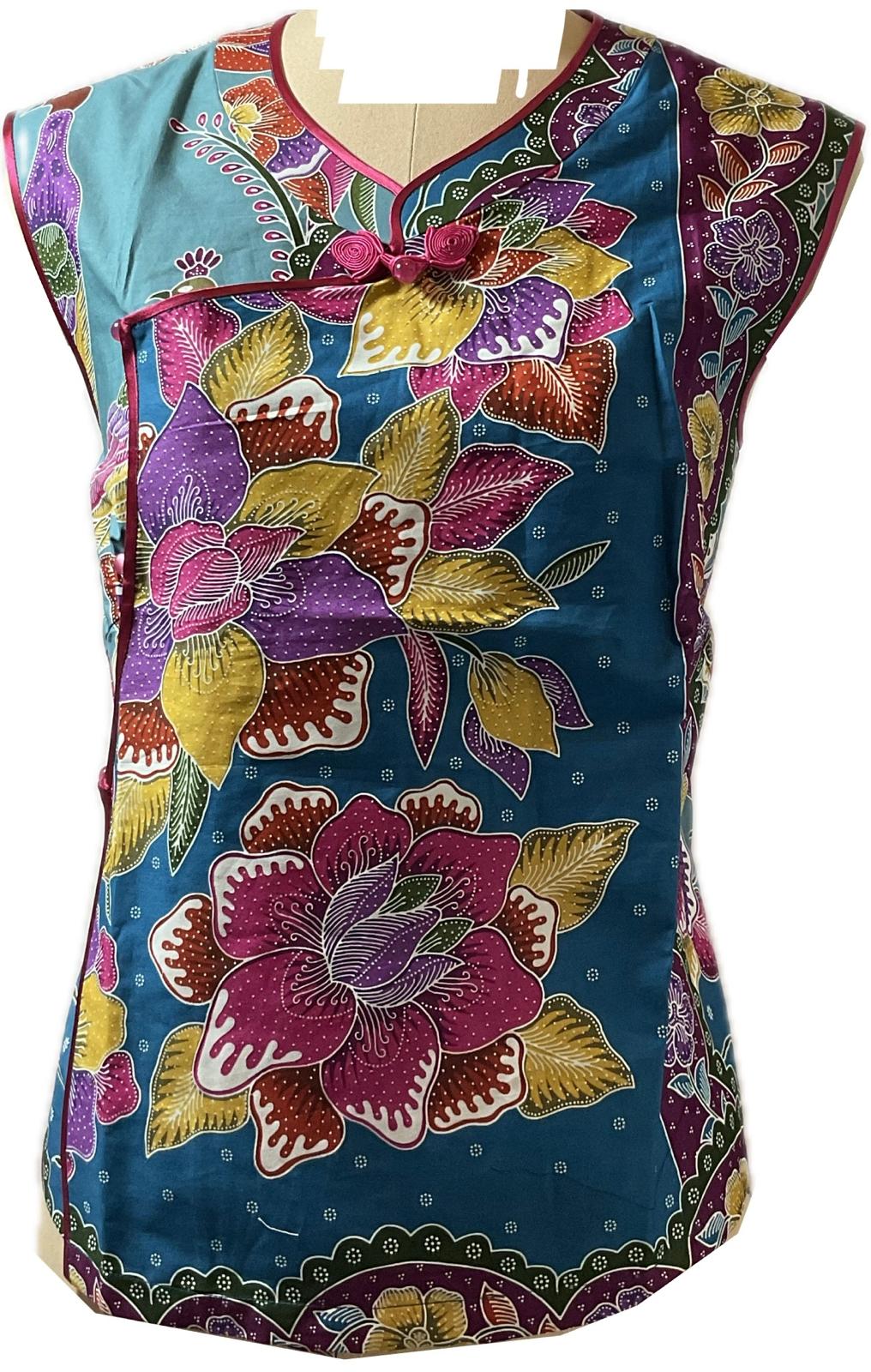 Ladies Batik Top LBT-XXL-RED-F11111003