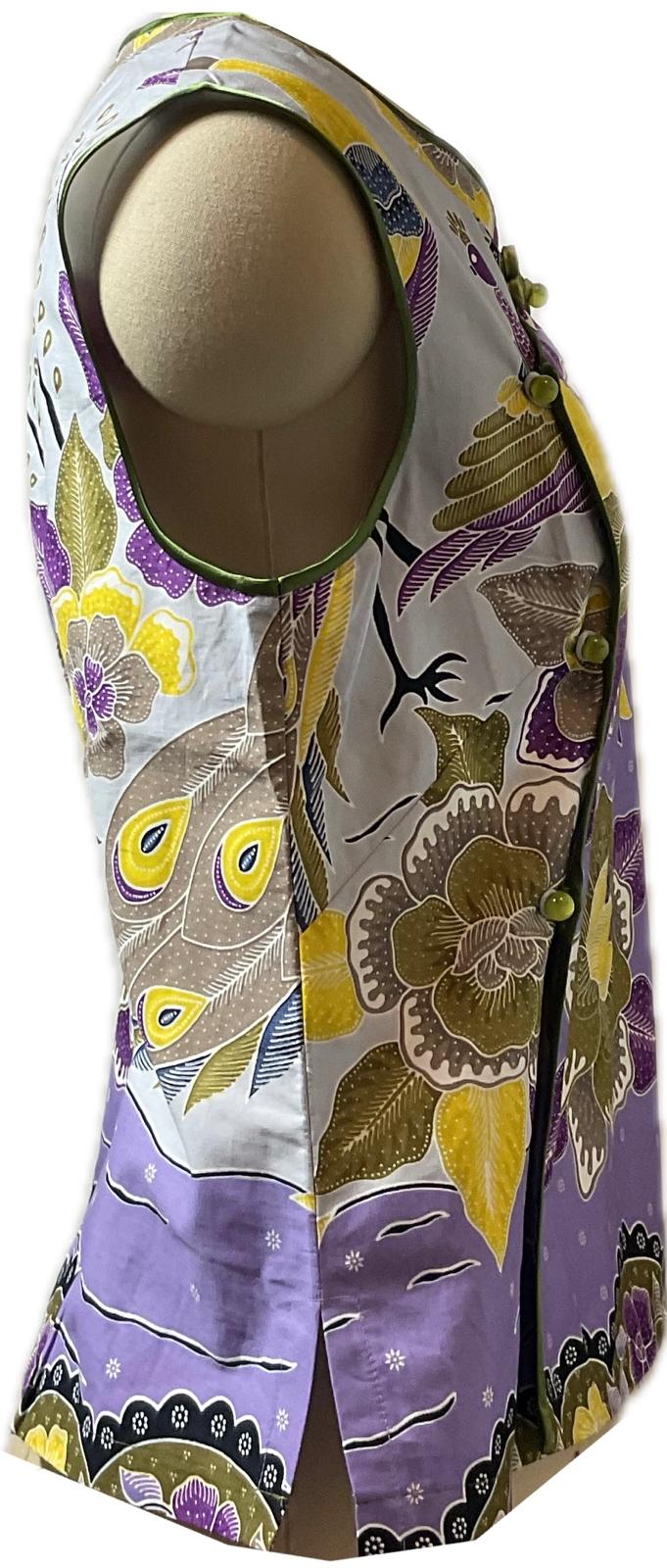 Ladies Batik Top LBT-L-PURPLE-F111001