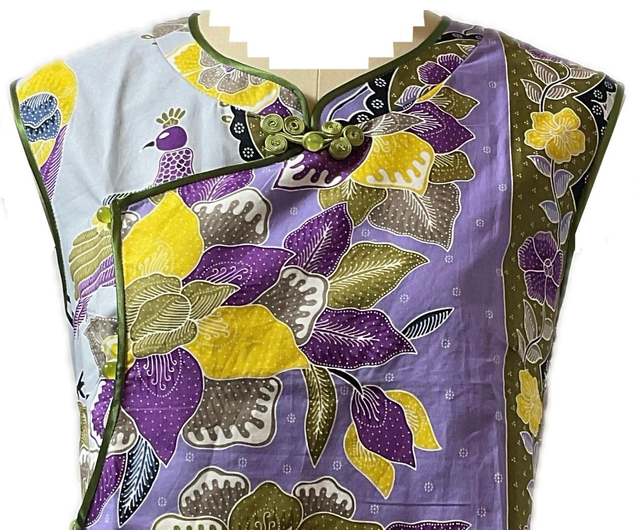 Ladies Batik Top LBT-L-PURPLE-F111001