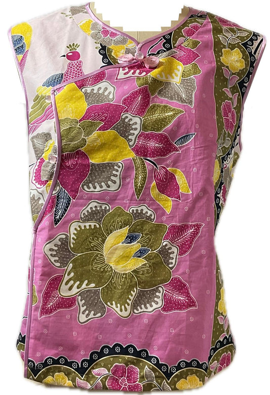 Ladies Batik Top LBT-L-PINK-F111002