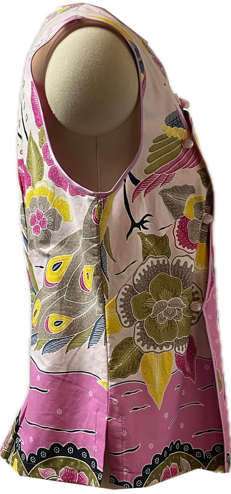 Ladies Batik Top LBT-L-PINK-F111002