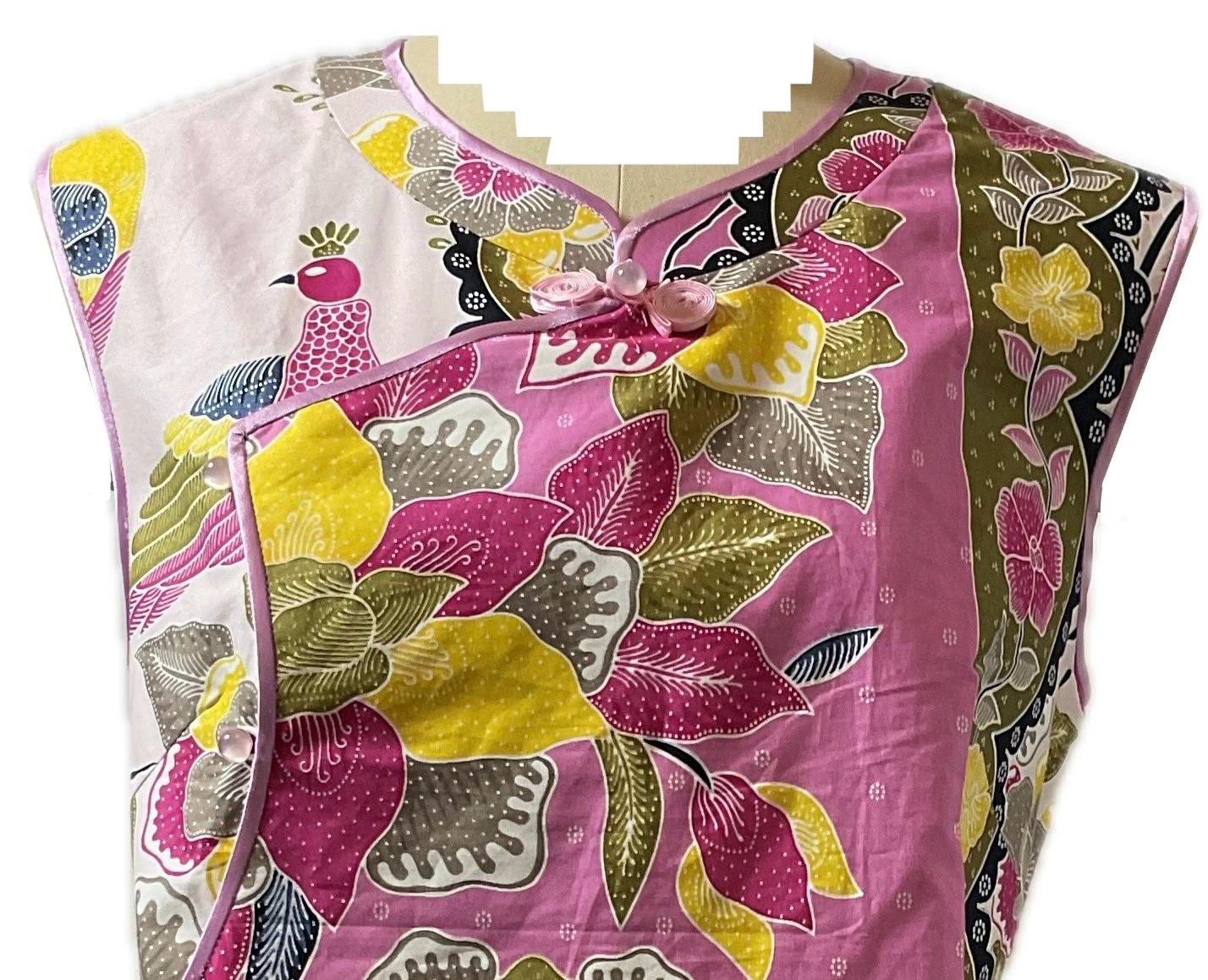 Ladies Batik Top LBT-L-PINK-F111002