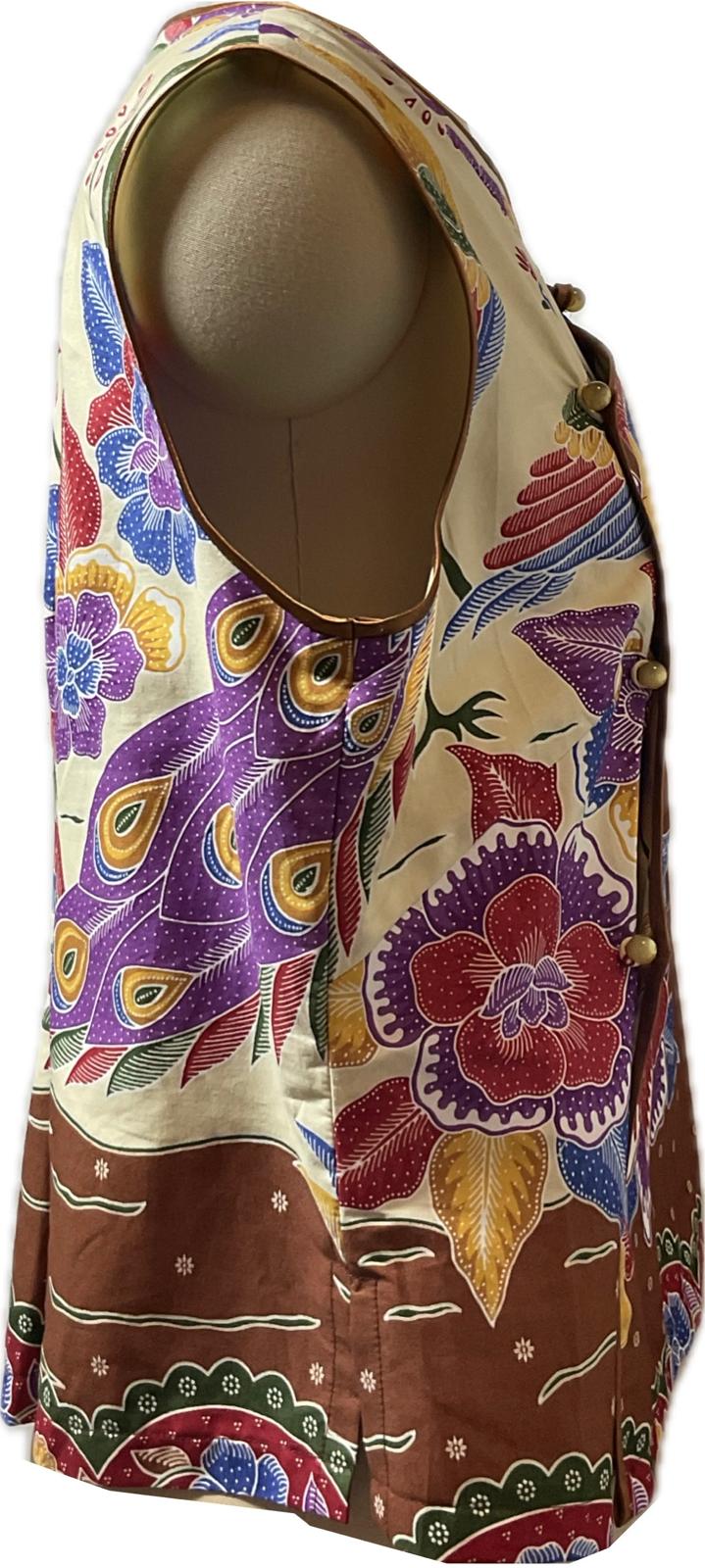 Ladies Batik Top LBT-XL-BROWN-F1111001