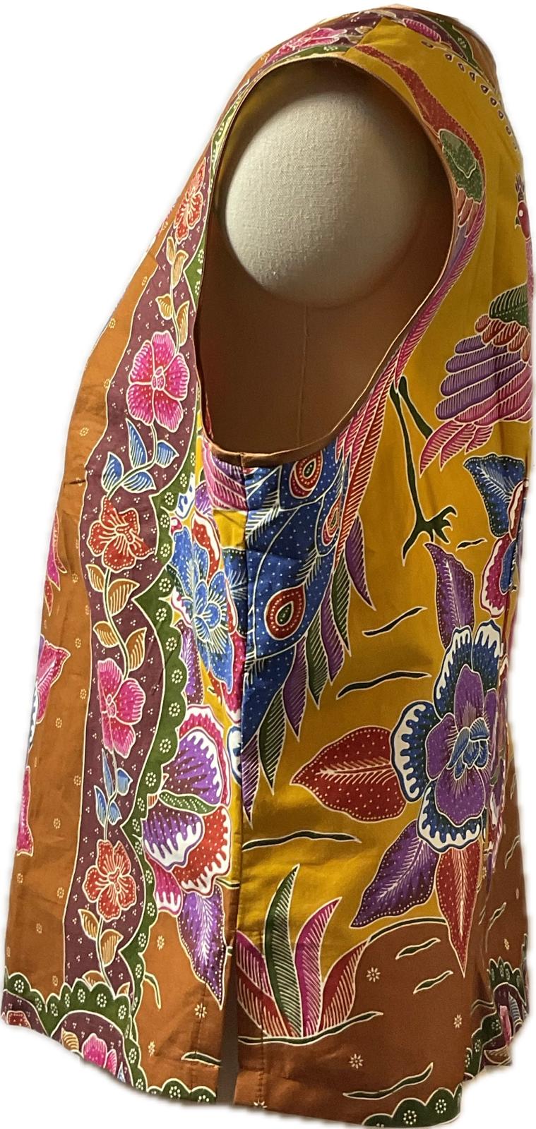 Ladies Batik Top LBT-XXL-BROWN-F11111001