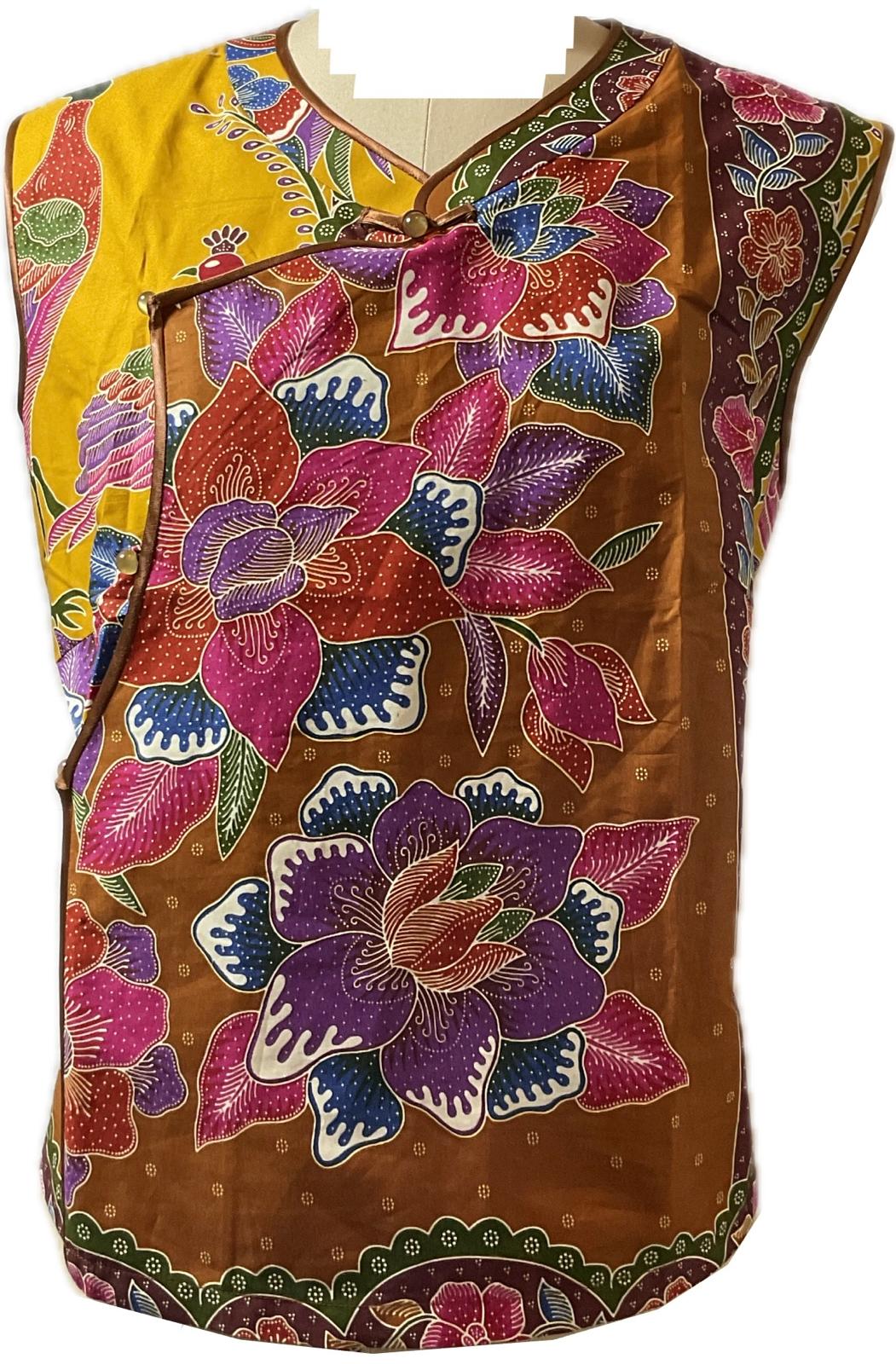 Ladies Batik Top LBT-XXL-BROWN-F11111001