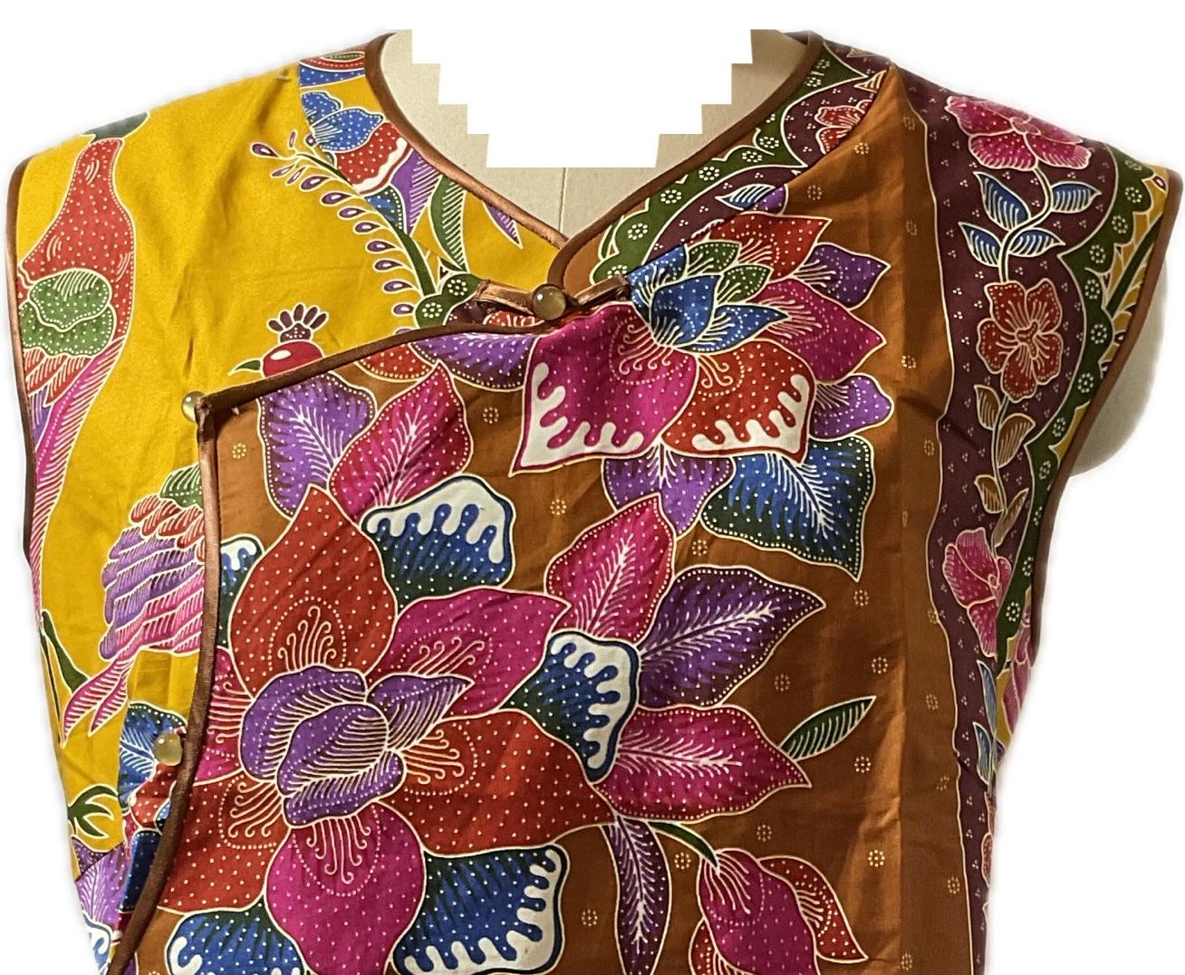 Ladies Batik Top LBT-XXL-BROWN-F11111001