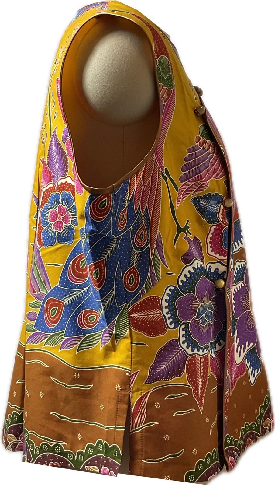 Ladies Batik Top LBT-XXL-BROWN-F11111001