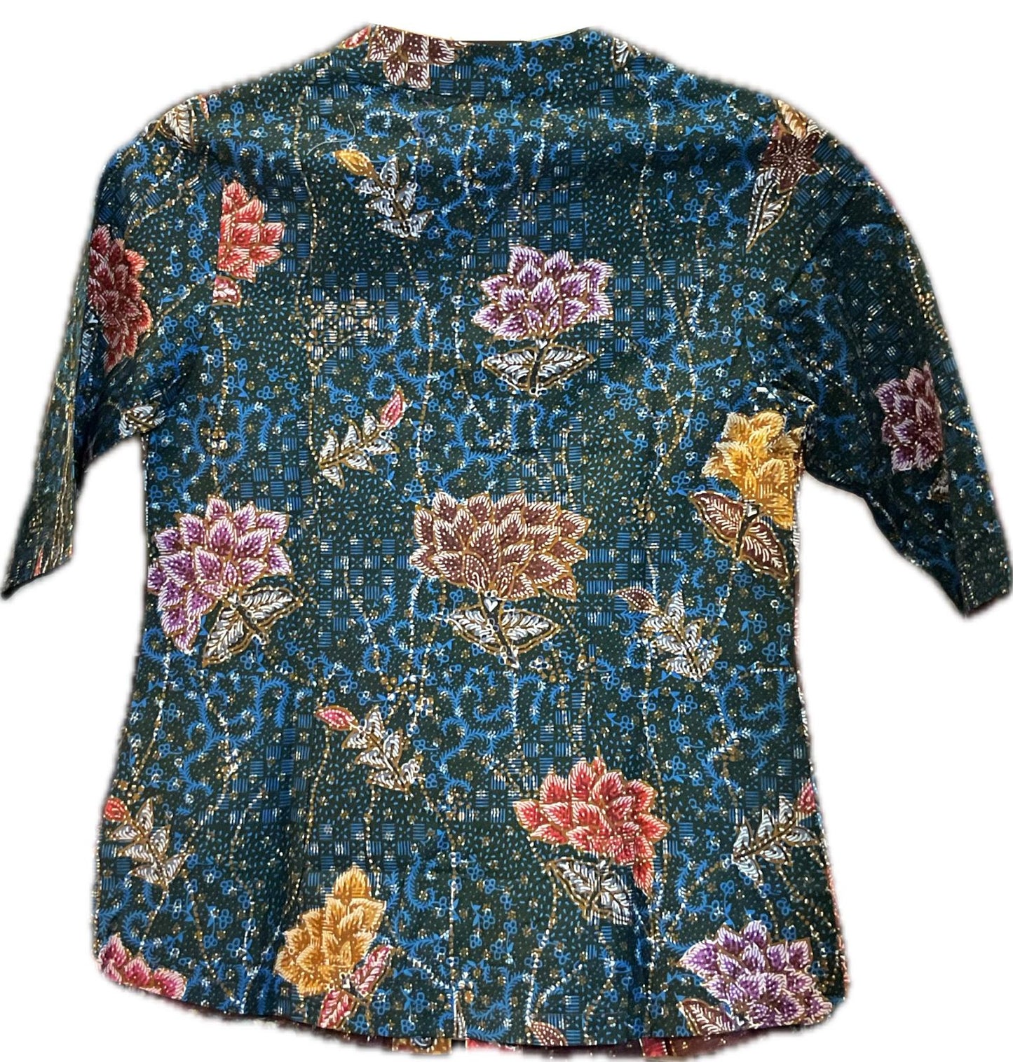 Ladies Batik Top LBT-S-BLUE-G1001