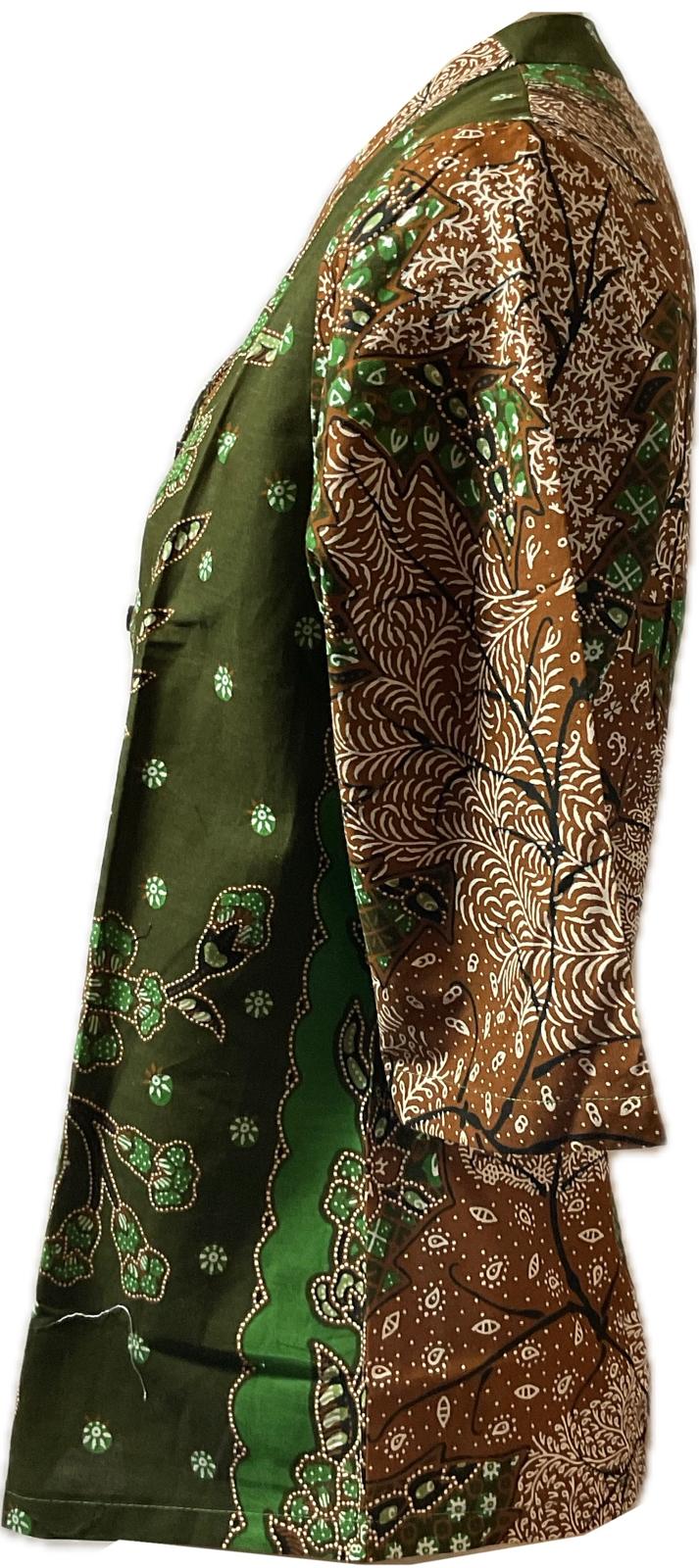 Ladies Batik Top LBT-L-GREEN-G111001