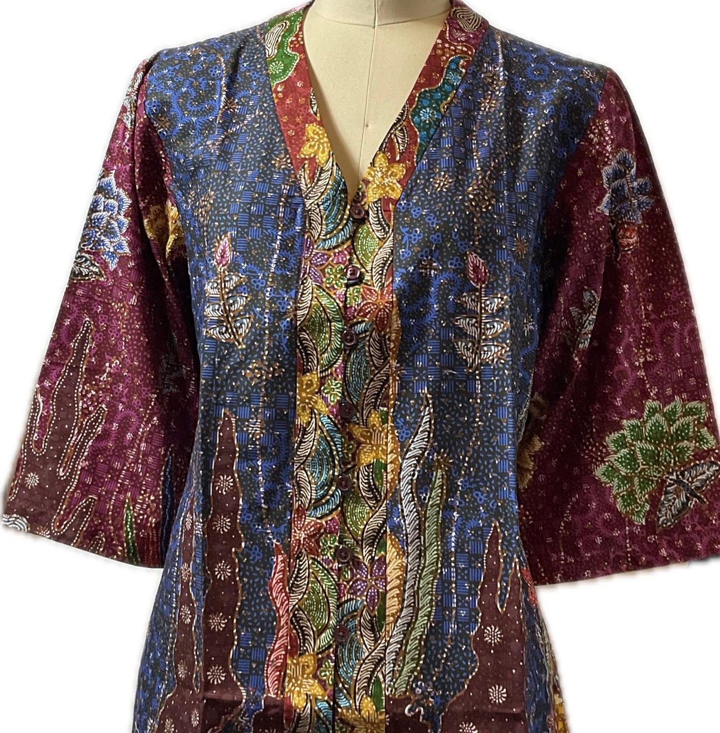 Ladies Batik Top LBT-XL-BLUE-G1111005