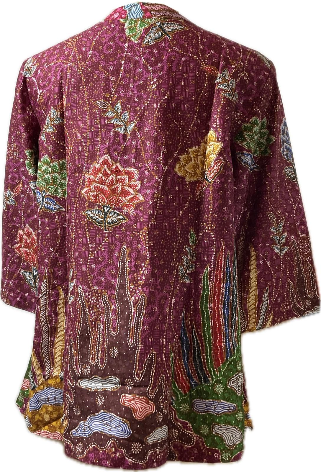Ladies Batik Top LBT-XL-BLUE-G1111005