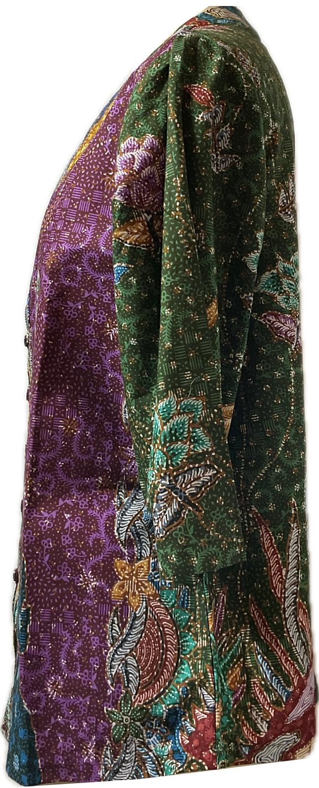 Ladies Batik Top LBT-XL-GREEN-G1111001