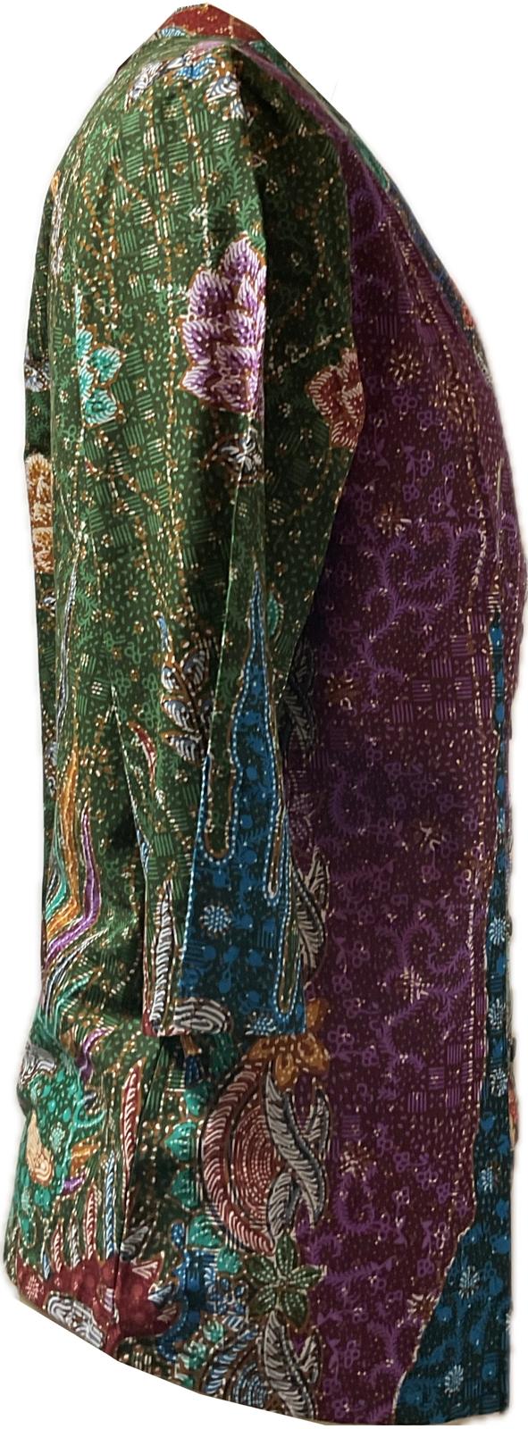 Ladies Batik Top LBT-XL-GREEN-G1111001