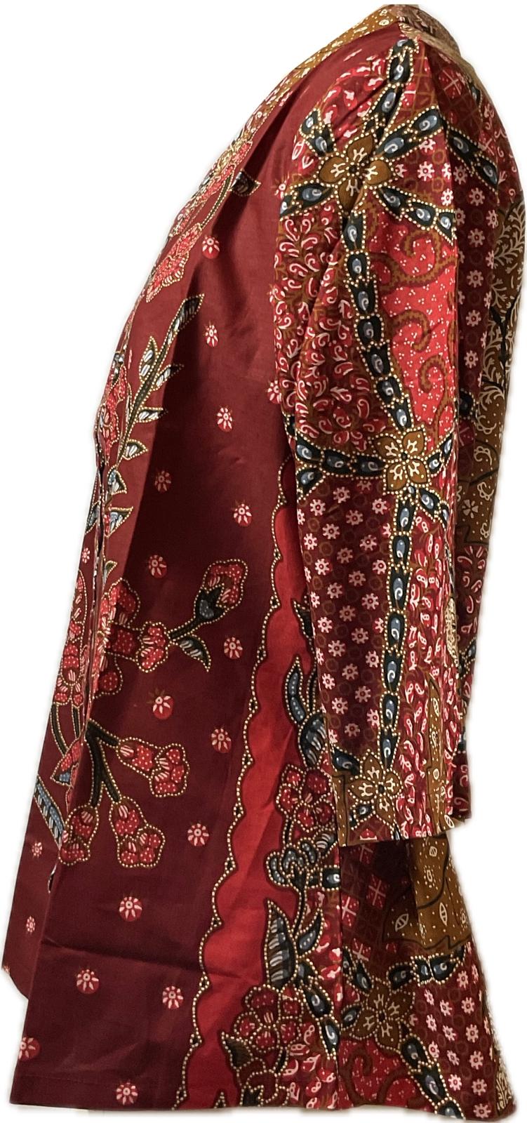 Ladies Batik Top LBT-XL-RED-G1111002