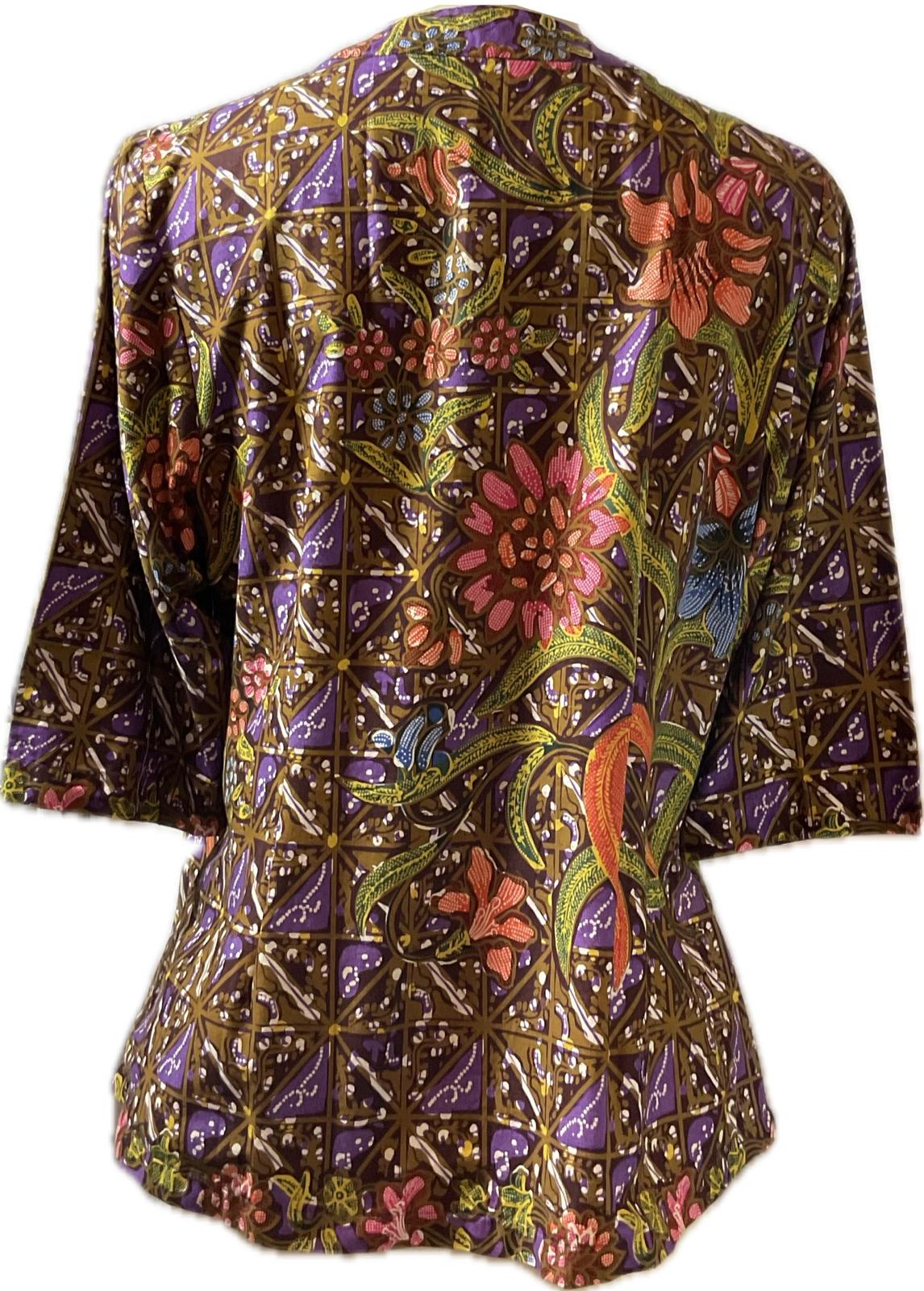 Ladies Batik Top LBT-XL-PURPLE-G1111003