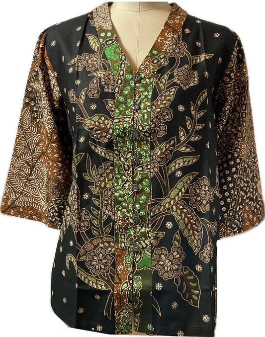 Ladies Batik Top LBT-XL-BLACK-G1111004