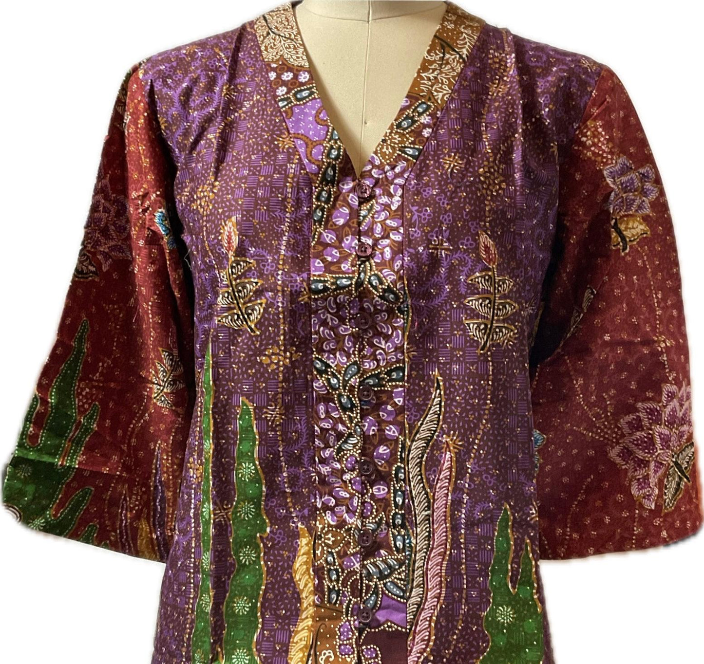 Ladies Batik Top LBT-XL-PURPLE-G1111006