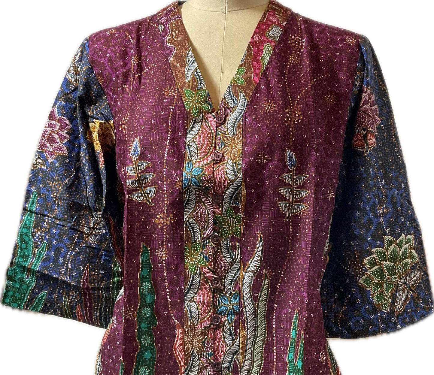 Ladies Batik Top LBT-XL-BLUE-G1111007