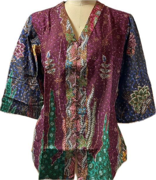 Ladies Batik Top LBT-XL-BLUE-G1111007