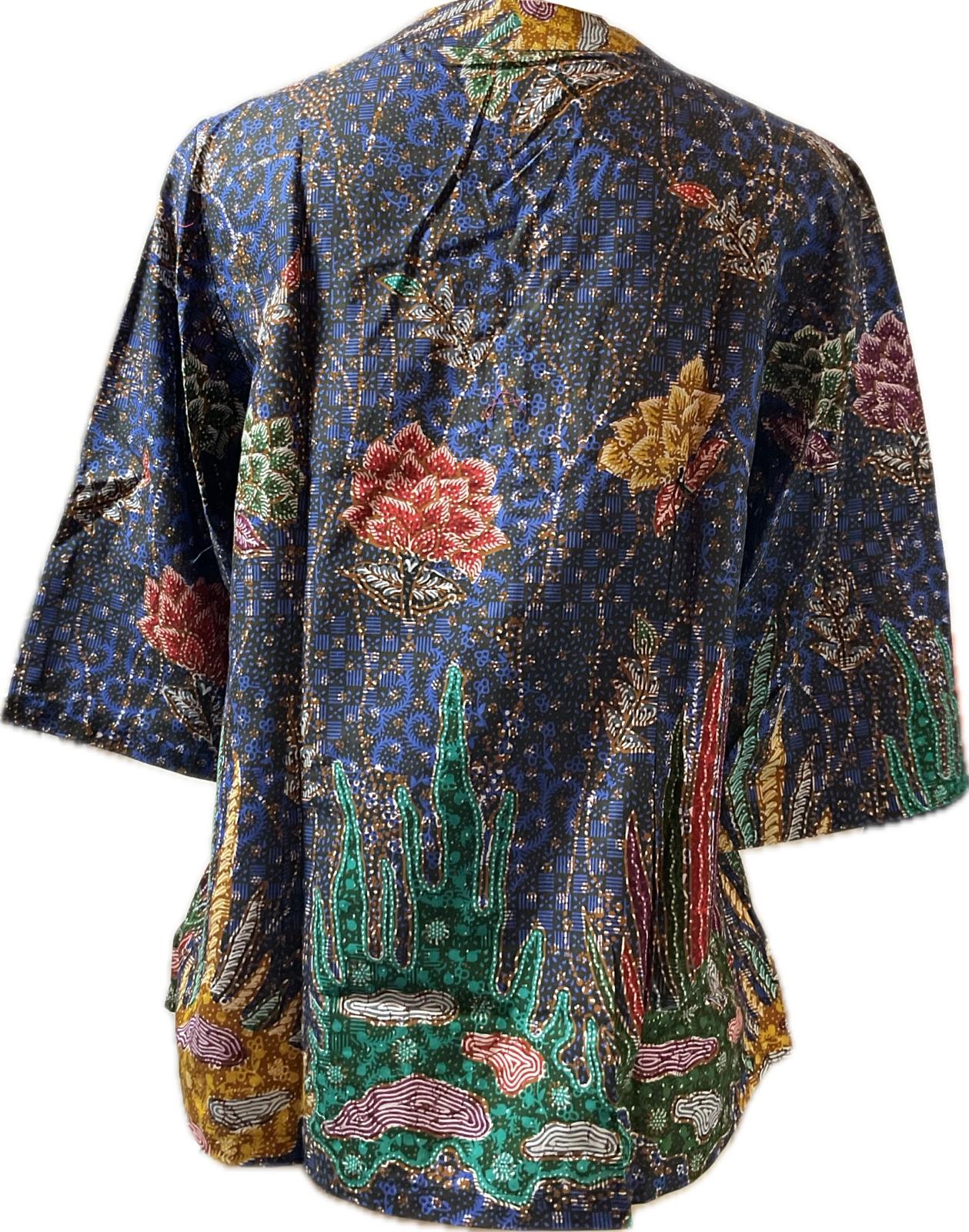 Ladies Batik Top LBT-XL-BLUE-G1111007