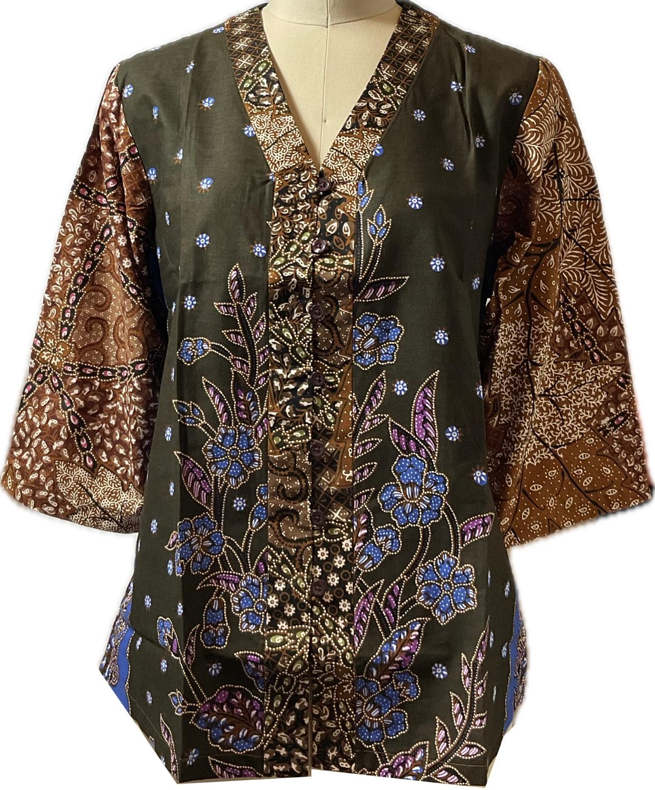 Ladies Batik Top LBT-XL-BLACK-G1111008